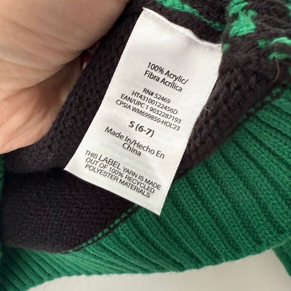 Holiday Time Kids Size Small Game On Holiday Sweater - Picture 3 of 5